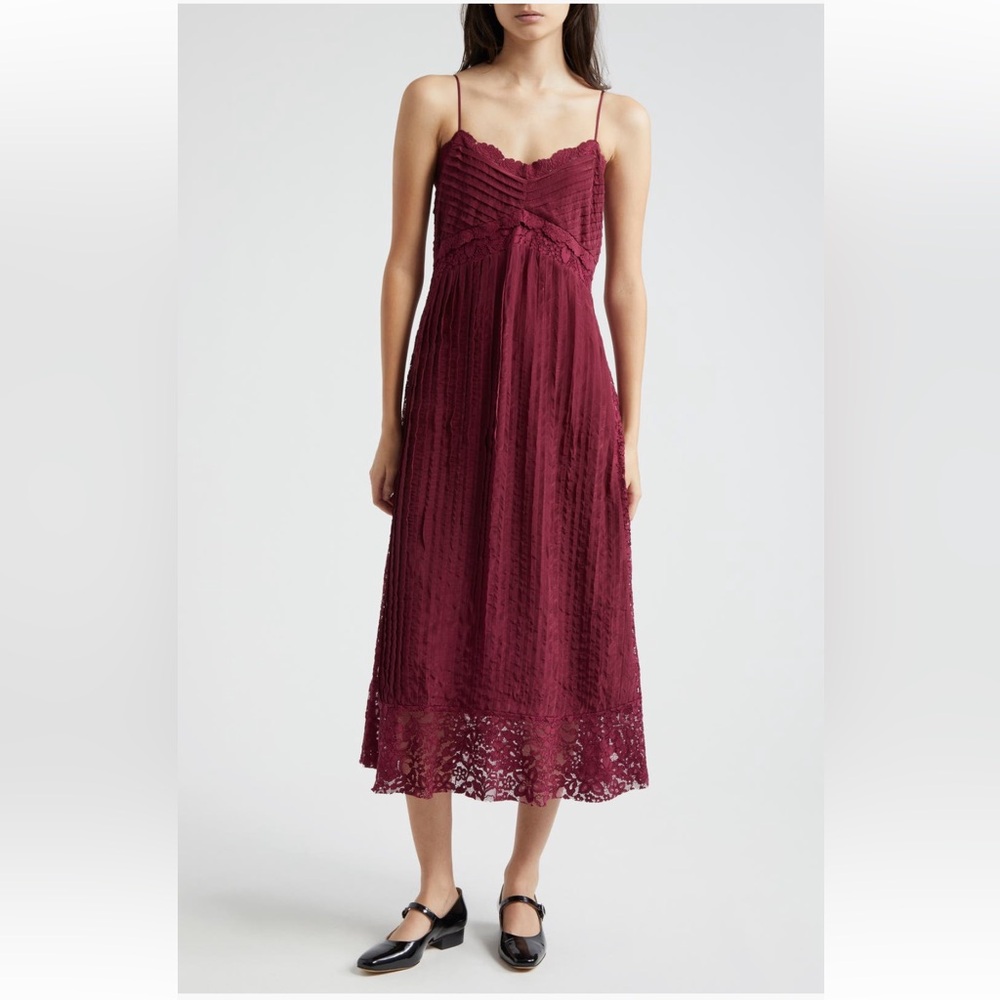 FARM Rio Lace Trim Empire Waist Dress Size XL NWT